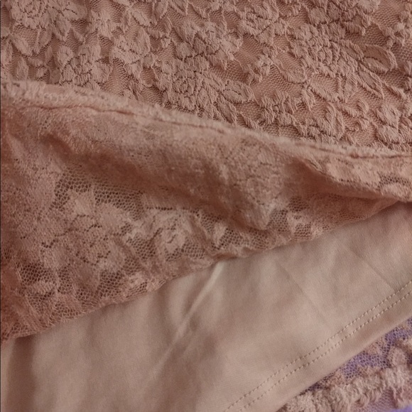 Mauve pink floral Lace skater flare dress - Picture 4 of 4